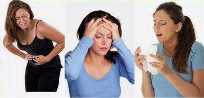 Signos de parásitos en el cuerpo humano.